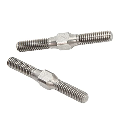 RC Turnbuckle Link Steel 2 - Pack | Heavy - Duty Tie Rod for ARRMA Granite/Big Rock/Senton 1/10 Scale RC Cars | M4 Thread Adjustable Linkage Kit