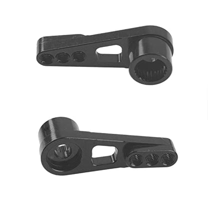 3Pack ShareGoo 25T Servo Horn Steering Arm Compatible with Futaba Savox HSP Power HD Servos Motor Compatible with Wltoys A949 A959-B A969 A979 K929 1/18 RC Car (Black) - color: Black
