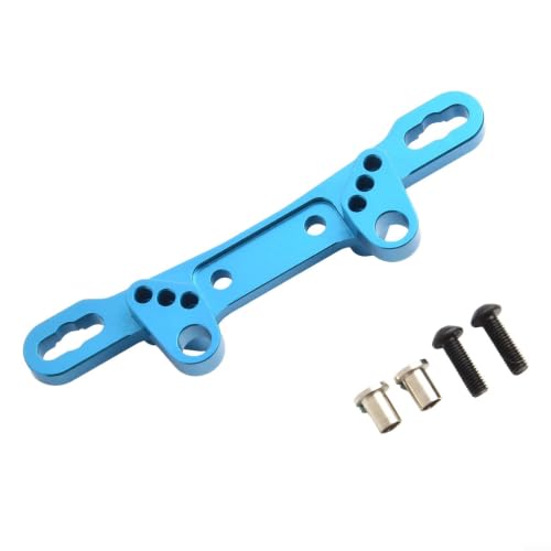Aluminum Alloy Steering Knuckle Arms Set for TT02 1/10 RC Car, Metal Front Upright Upgrade Parts with Rich Accessories, Lightweight Rust-Proof Blue(F R shock bracket) - size: F R shock bracket