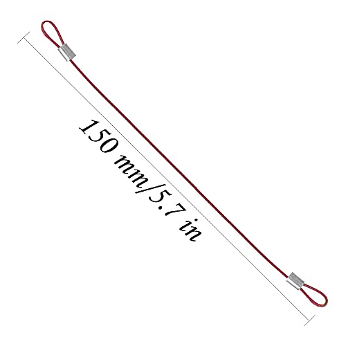 8Pack ShareGoo Metal Clip R Pin Rod with Steel Anti-Lost Rope RC Body Shell Clip Wire Compatible with 1/8 1/10 Traxxas HSP Arrma Axial Redcat RC Car Truck Crawler (Red) - color: Red