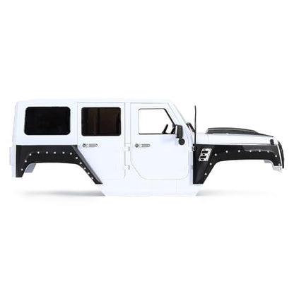 RC SCX10 Hard Shell&1/10 Jeep Wrangler Body for 1/10 SCX10i ii 90046 90047 and Other 313 Wheelbase RC Cars (Silver Gray) - color: Silver Gray