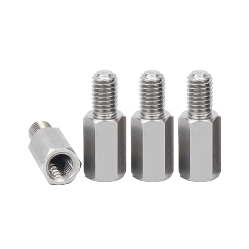 Kado M4x10mm Hex Stainless Steel Standoff Spacer Screw Set Nut Bolt 4pcs | Spacer Adapter Set for Desktop/Portable Monitor Mount, Motherboard Prototyping Accessories for PCB, Computer & Circuit Board - style: 4-Pack