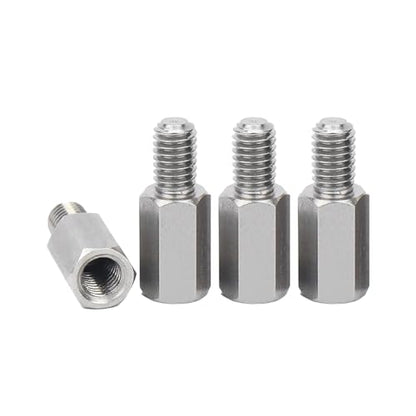 Kado M4x10mm Hex Stainless Steel Standoff Spacer Screw Set Nut Bolt 4pcs | Spacer Adapter Set for Desktop/Portable Monitor Mount, Motherboard Prototyping Accessories for PCB, Computer & Circuit Board - style: 4-Pack