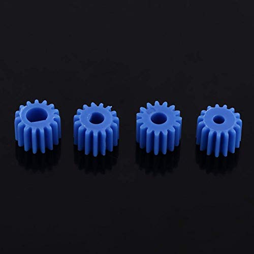 Walfront 26pcs Plastic Spindle Gear Set 2MM/2.3MM/3MM/3.17MM/4MM Motor Gear Assortment Kit for DIY Robot Car Model Hobby Craft Replacement Parts for 130/180/280/370 Motors
