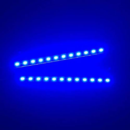 RC 24Leds Chassis Light Aluminum Decorative Dazzle LED Strip 6V Compatible with HSP HPI Recat Racing 1/8 1/10 RC Car Crawler Buggy Truck (Blue) - color: Blue
