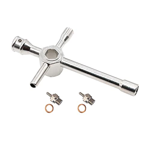 2pcs Duty Glow Plug N3/N4 Hot Spark Nitro Engine Parts Replacements for RC Car Truck gy, Strong Alloy, Weight Upgrade, Increased Performance, Cross Wrenches - N3 - color: N3