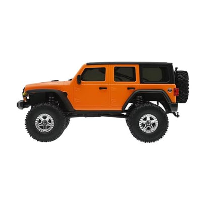 RC Car Upgrade Parts Compatible with TRX4M for Bronco for Defender for Wrangler 1/18 RC Crawler for Chassis ABS Hardtop Body Kit with Front Rear Bumpers(Orange) - size: Orange