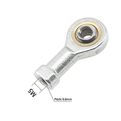 4Pcs SI5T/K Bore 5mm Metric Rod End Joint Bearing Self-Lubricating Female Thread Right Hand