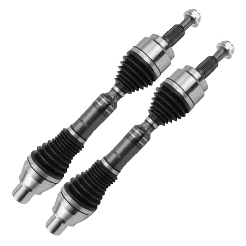 Detroit Axle - 2pc 4WD Front CV Axles for 06-10 Dodge Ram 1500, 11 Ram 1500 | 2006 2007 2008 2009 2010 2011 CV Axle Shafts Assembly Replacement - size: D-0257x2/Pair