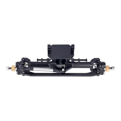 +10mm Diamond CNC Portal Axles with Lay Down Servo Mount & Links for 1/18 RC Crawler TRX4M Axle Upgrade Parts (Black-1Set) - color: Black-1set