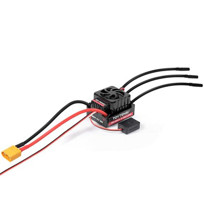 50A Waterproof Brushless ESC, 2-3S LiPo Sensorless Speed Controller for 1/10 RC Car, Truck, Buggy, Truggy, Pre-soldered XT60 & 4.0mm Bullet Connectors, 32-bit MCU - T10 Series - style: 1/10 50A 2-3S XT60