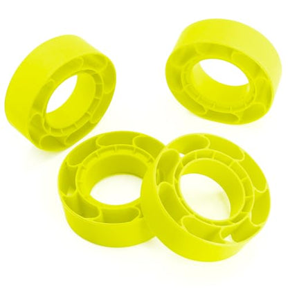 OGRC 1.0 Silicone Rubber Inserts RC Tire Inserts for TRX4M SCX24 1/18 1/24 RC Crawler Car (OD 60-64mm) - Yellow - color: Yellow