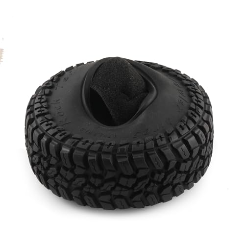 4PCS Soft Rubber Tires for RC 1:10 On Road Car 1.9" Crawler Tires with Foam for Axial SCX10 90047 SCX10 III AXI03007 Redcat Gen8 TRX-4 Tyre