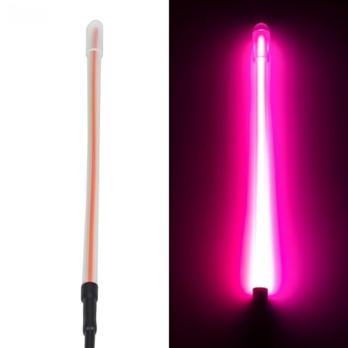 1/10 RC Car Light,LED Light Bar, Taillight,Flexible Strip Tube Whip Light,Antenna Lights for 1/8 Tamiya Losi HPI Rustler Axial TRX4 SCX10 Car Truck Crawler Upgrade Parts (Pink) - color: Pink