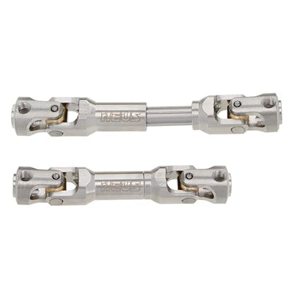 MEUS RACING 2pcs Universal Driveshaft for SCX10 SCX10 II Wraith TRX4 1/10 RC Crawler Upgrades Parts, 60-77mm - size: 60-77mm