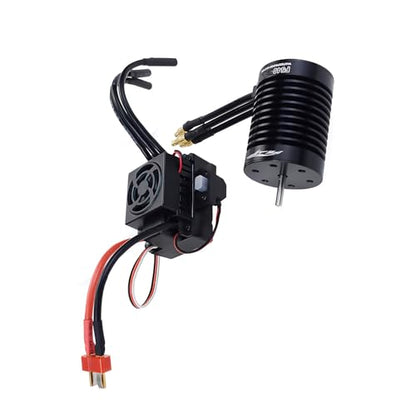 Aluminum Waterproof Brushless Motor F540 4370KV w/60A ESC Combo Set Upgrade Parts for 1/10 1/12 RC Car