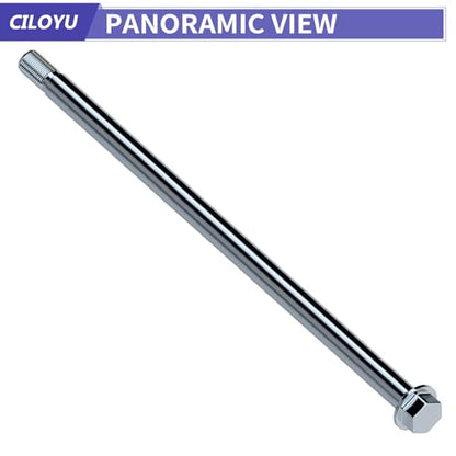 14mm 290mm Mini Bike Rear Wheel Axle Kit for CT200U-EX BT200X | Minibike Axle with 6202RS Rear Bearing Compatible with Coleman 196CC 200CC 6.5HP Mini Bike Parts 15mm Chain Adjuster - size: 290mm rear axle
