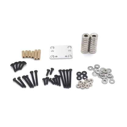 RC Crawlers Components For Wltoys 284131 K999 K969 K989 P929 P939 For Kyosho For Mini-Q RC01 RC Car Body Post Magnet Invisible Fixed Mount 1/28 Upgrade Parts(Silver) - color: Silver