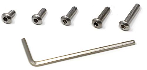 iexcell 250 Pcs M3 x 6/8/10/12/16 Stainless Steel 304 Hex Socket Button Head Cap Screws Bolts Assortment Kit - size: M3 x 6/8/10/12/16mm