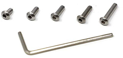 iexcell 250 Pcs M3 x 6/8/10/12/16 Stainless Steel 304 Hex Socket Button Head Cap Screws Bolts Assortment Kit - size: M3 x 6/8/10/12/16mm