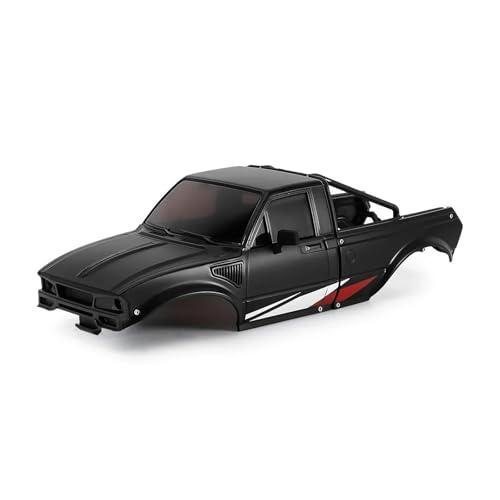 RC Upgrade Accessories for TRX4M for Defender for Bronco 1/18 IR60 for Pickup Hard Body Shell with Bed Rack RC Crawler Car Accessories Modification RC Car Parts(Black) - size: Black