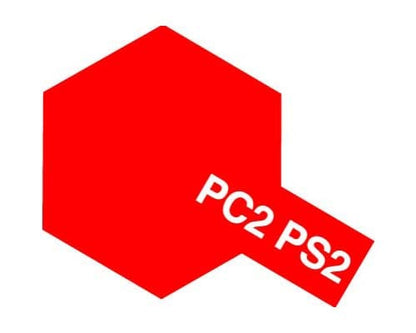 Tamiya 86002 Polycarbonate Spray PS-2 Red Model Paint