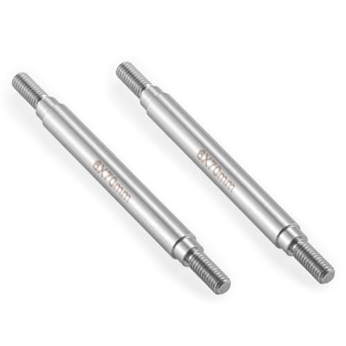 2Pcs M4 Stainless Steel RC Links for 1/10 Axial Wraith SCX10 TRX-4 | 1 Pair RC Steering Linkage Set, 50mm/55mm/60mm/70mm/75mm~155mm - style: 70mm
