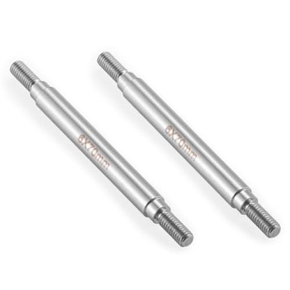 2Pcs M4 Stainless Steel RC Links for 1/10 Axial Wraith SCX10 TRX-4 | 1 Pair RC Steering Linkage Set, 50mm/55mm/60mm/70mm/75mm~155mm - style: 70mm