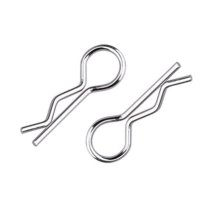 RC Body Clips Pins with Metal Aluminum Pull Tabs 1.2mm Rod for All 1/10 1/12 Scale Redcat HPI Himoto HSP Exceed RC Car Truck Buggy Shell Replacement Parts (Navy Blue) - color: Navy Blue