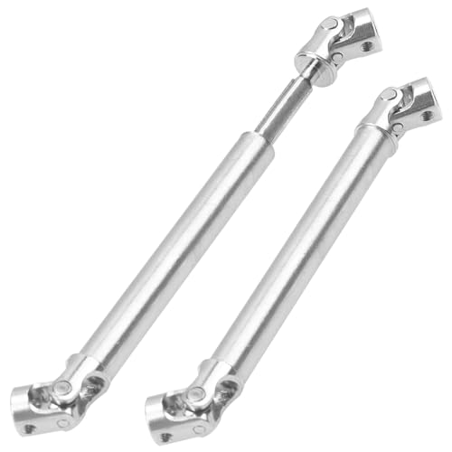 2Pcs Vgoohobby 2mm 3mm 4mm Metal RC Drive Shaft CVD Driveshaft Compatible with WLtoys Axial MN Model WPL Tamiya 1/24 1/18 1/16 1/14 1/12 RC Military Crawler Car Tractor Truck (75-105mm 3-3) - color: 75-105mm 3-3