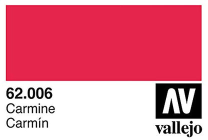 Vallejo - Premium Color RC Carmine 2.02 Fl.Oz. (60 ml) for Airbrushing, Acrylic-Polyurethane Hybrid Resin of Great Resistance Paint for Model and Hobby Use - style: Carmine