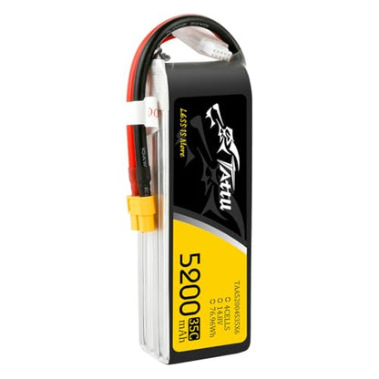TATTU G-tech 5200mAh 4S1P 35C 14.8V Lipo Battery Pack with XT60 Plug(2Pcs)
