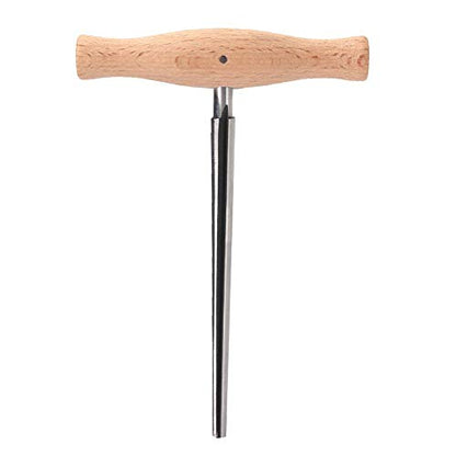 Violin Reamer, Precision Tool for Violin Peg Hole Reamer, 3/4 & 4/4 Sizes, 1:30 Taper, Steel Body with Wood Handle, for Violin Players, Music Teachers, and Instrument Repair Professionals, for Home Practice, Music Schools, and Professional Repairs
