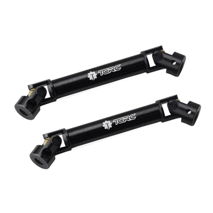 2PCS Hard Steel Extended Longer Drive Shafts with D Shaped Hole for Axial AX24 XC-1 (Match Upgraded Extended Chassis Suspension Links) - style: Longer Drive Shafts