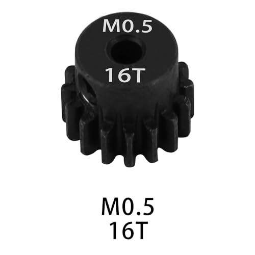 0.5M 2mm Shaft Steel Metal Pinion Motor Gear 14T 15T 16T 17T 18T for LOSI Axial 1/24 1/28 RC Crawler Drift Monster Truck Buggy