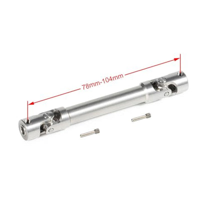 RC Car Transmission Shaft For Axial 1/18 For UTB18 For Capra For Unlimited For Trail Buggy Upgrade Drive Shaft Universal Joint Driveshaft RC Rock Crawler Car Parts(78mm) - size: 78mm