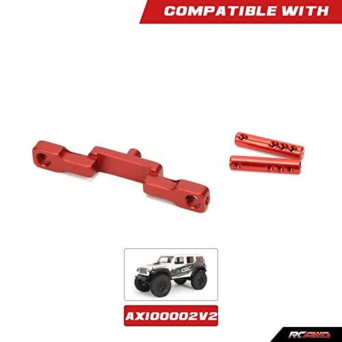 RCAWD SCX24 Upgrades Body Post Front for Axial, Body Mount Aluminum Parts for AXI00002 Red - color: Red