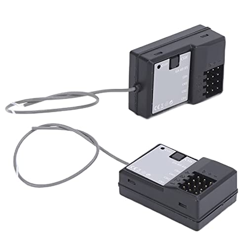 RC Receiver Waterproof 2.4G Frequency 3.3‑6V, Remote Control Car Boat Tank Accessories, Fast Response 2ms with Strong Anti - Blocking Ability, 67 Channel Receiver for R
