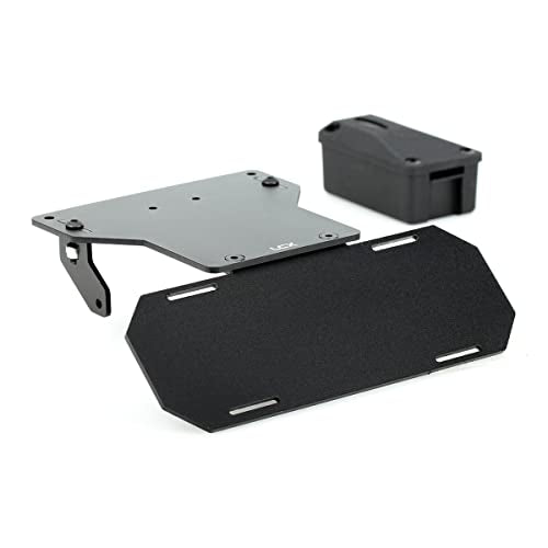 LCX Racing 1/10th RC Crawler Car CNC Machined Aluminum Battery Tray Forward Shifting Combo Relocate for RC Car Axial SCX10 II 90046, Upgrades Parts Accessories