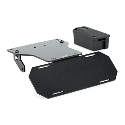 LCX Racing 1/10th RC Crawler Car CNC Machined Aluminum Battery Tray Forward Shifting Combo Relocate for RC Car Axial SCX10 II 90046, Upgrades Parts Accessories