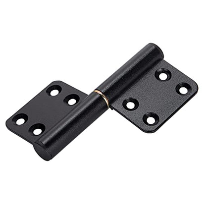 6 Pcs 4 Inch Lift Off Flag Hinges - Black Removable Door Hinges - size: 3 left + 3 right