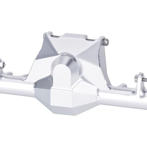 +9mm Aluminum Front Rear Straight Axle with Hydraulic Steering Link for 1/24 RC Crawler SCX24 Deadbolt C10 Jeep Gladiator Parts (Silver Set) - color: Silver Set