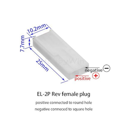 9.6V NiMh NiCd Battery US Charger 250mA EL-2P Female Plug for RC Car Off-Road Truck Speed Boat (Rev Plug)