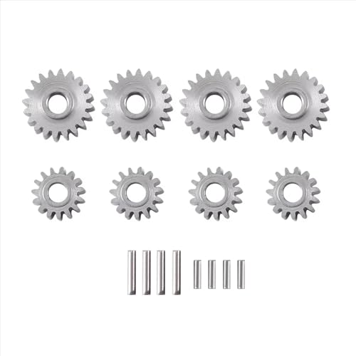 RC Models For FMS For FCX24 1/24 RC Crawler Car Upgrade Parts 8Pcs Overdrive Steel Portal Axle Gear Set 20T 15T Model Accessory Assemble