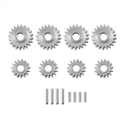 RC Models For FMS For FCX24 1/24 RC Crawler Car Upgrade Parts 8Pcs Overdrive Steel Portal Axle Gear Set 20T 15T Model Accessory Assemble