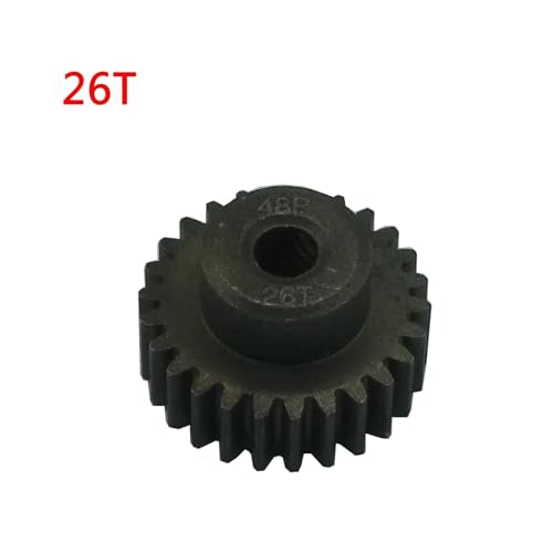 5-Pack Steel 48P Pinion Gear Sets 24T 25T 26T 27T 28T with Screws for 3.175mm (1/8-Inch) Shaft 1/10 RC Car Brushless Brush Motor - size: 24T 25T 26T 27T 28T