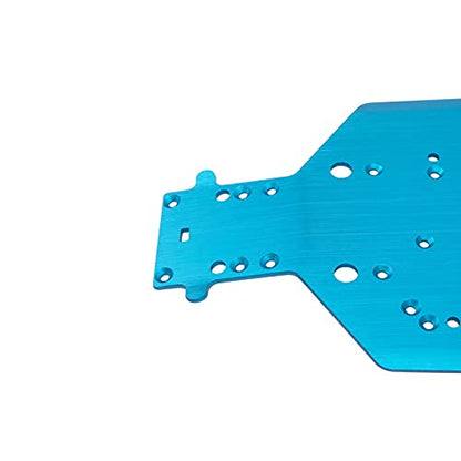 Aluminum Alloy 06001 Chassis Bottom Plate Frame Compatible with Redcat Racing HSP 94105 94106 94108 94109 1/10 RC Off-Road Buggy Car (Blue) - color: Blue