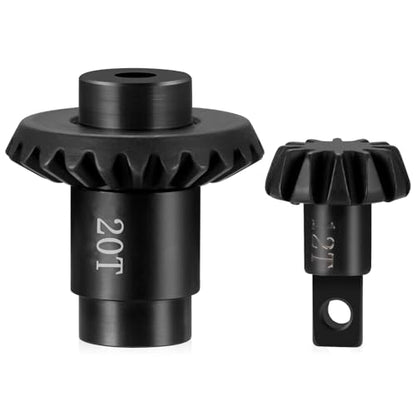 12/20T Overdrive Steel Axle Gear Set for 1/24 FMS FCX24 FCX18 | RC Crawler Upgrade Parts - size: 12/20T*2