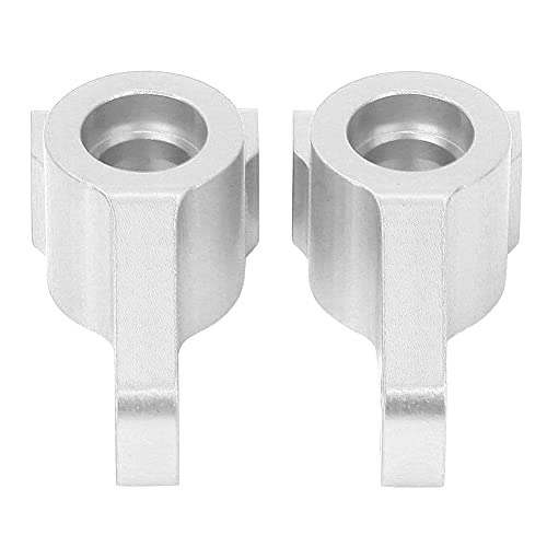 Aluminum Alloy Rear Hub Axle Carrier Replacement for ECX 2WD 1/10 RC Hobby Car, Lightweight Durable RC Rear Axle Hub with Precision Fit, Blue Silver Options (Silver ECX334000S) - color: Silver Ecx334000s