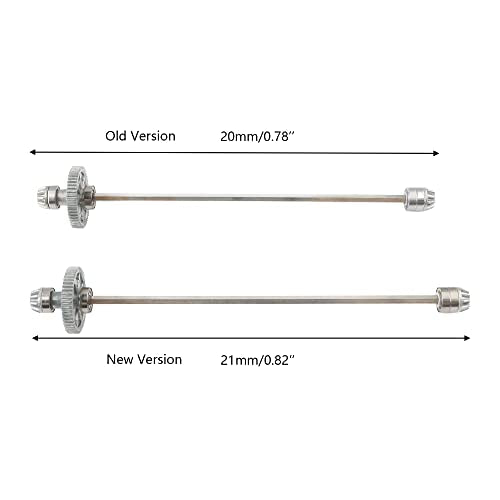 1:10 9125 RC Trucks Car Upgraded Original Parts Aluminum Main Drive Shaft 25-ZJ05 LG-ZJ05 for High Speed 1:10 9125 RC Trucks (Longer) - color: Aluminum Longer 25-zj05